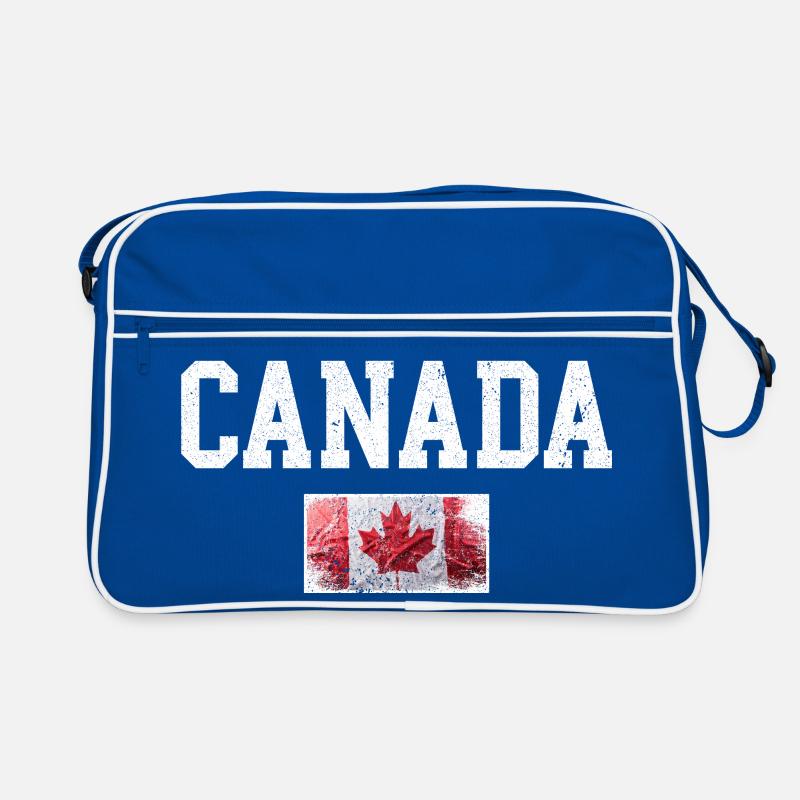 Drapeau du Canada en érable vieilli Sac Retro
