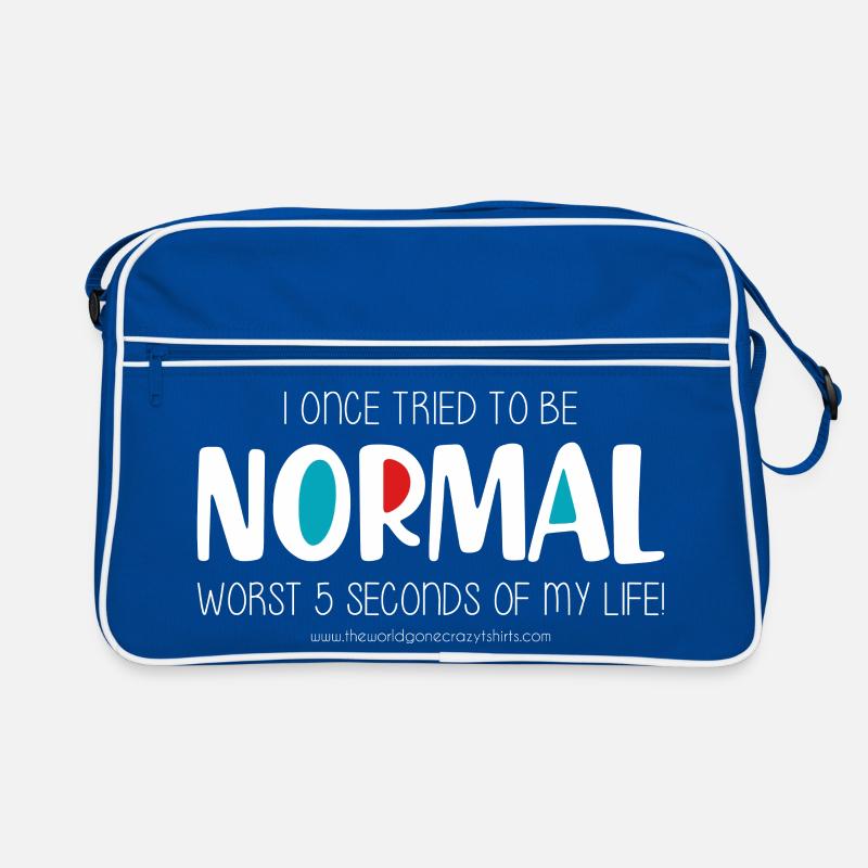 I once tried to be normal (dark) Retro Bag