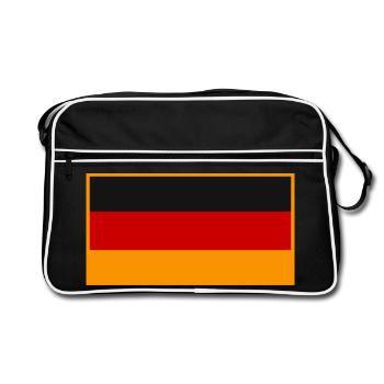 German flag in vintage design - Retro Bag - black/white - Front