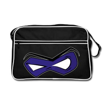 Masque Bleu Intense - Sac Retro - noir/blanc - Devant