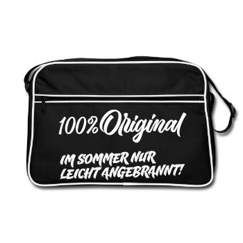 100% original – slightly burnt - Retro Bag - black/white - Front