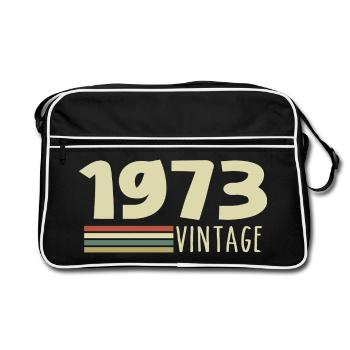 1973-Anniversary-1973-retro-1973 - Retro Bag - black/white - Front