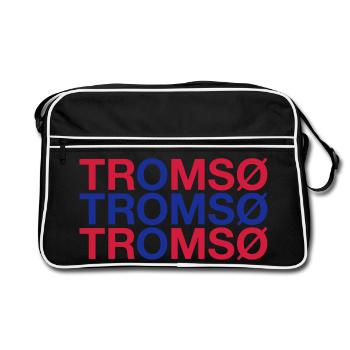 TROMSO Norway Norway Norge Norwegian Flag - Retro Bag - black/white - Front