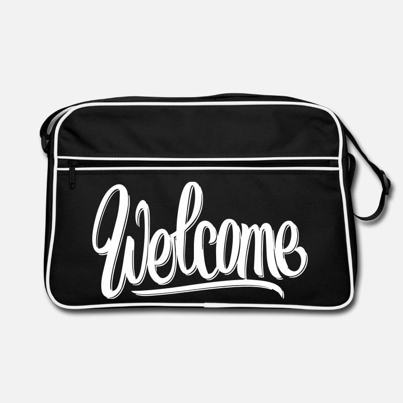 Welcome Font Retro Bag