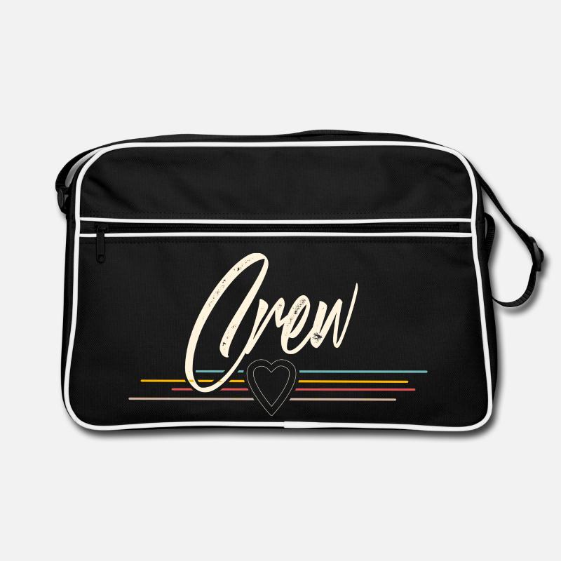 Crew - Retro Tasche - Schwarz/Weiß