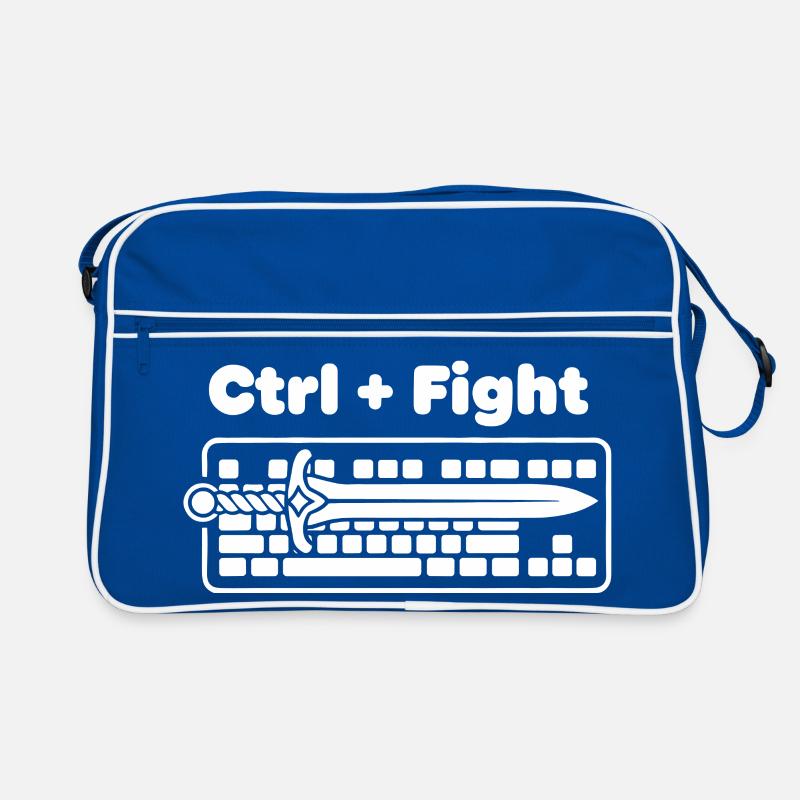 Ctrl Fight Sword Over Keyboard Retro Bag