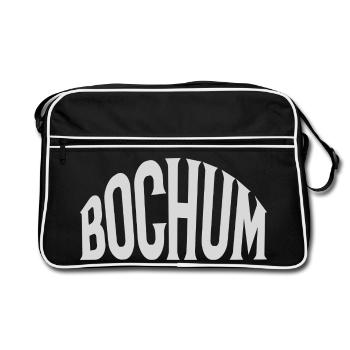 Bochum - Retro Tasche - Schwarz/Weiß - Vorne