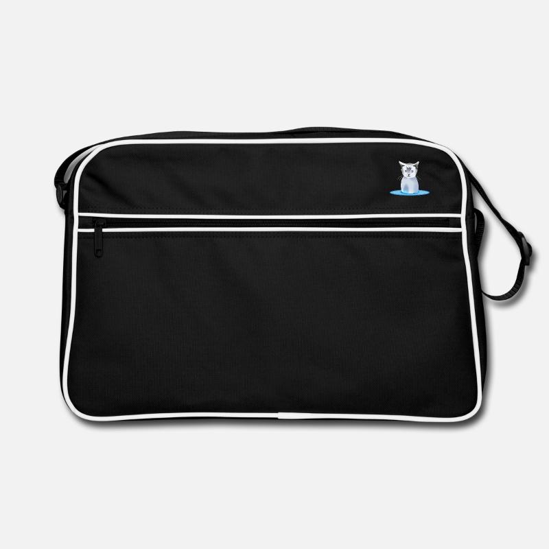 Cat - Retro Bag - black/white