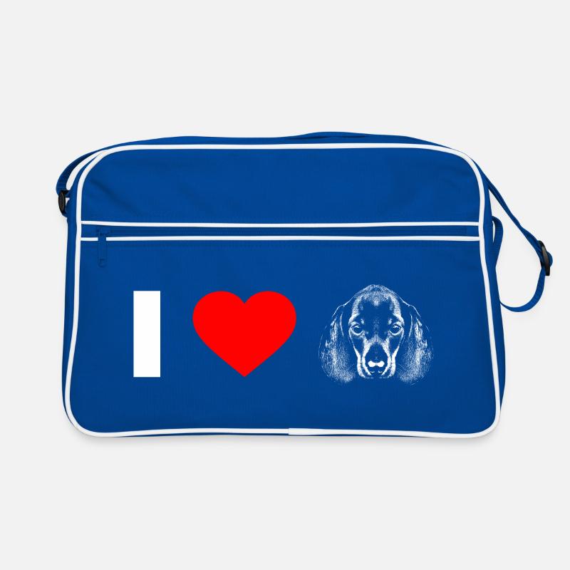 Dackel-Liebe Retro Tasche