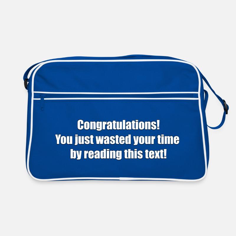 Useless text Retro Bag