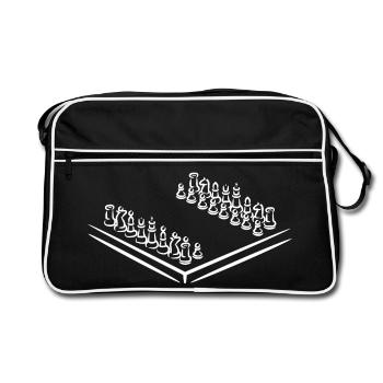 Chess - Retro Bag - black/white - Front