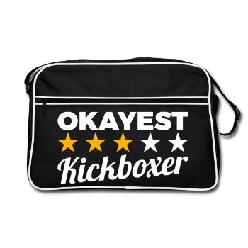 Average kickboxer - Retro Bag - black/white - Front