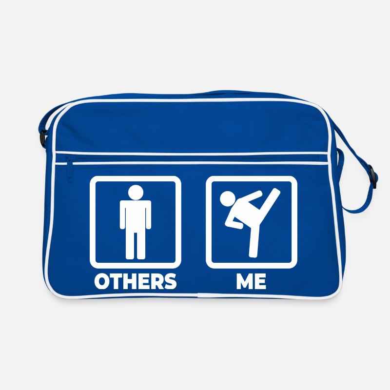 Ich als Kickboxer Retro Tasche