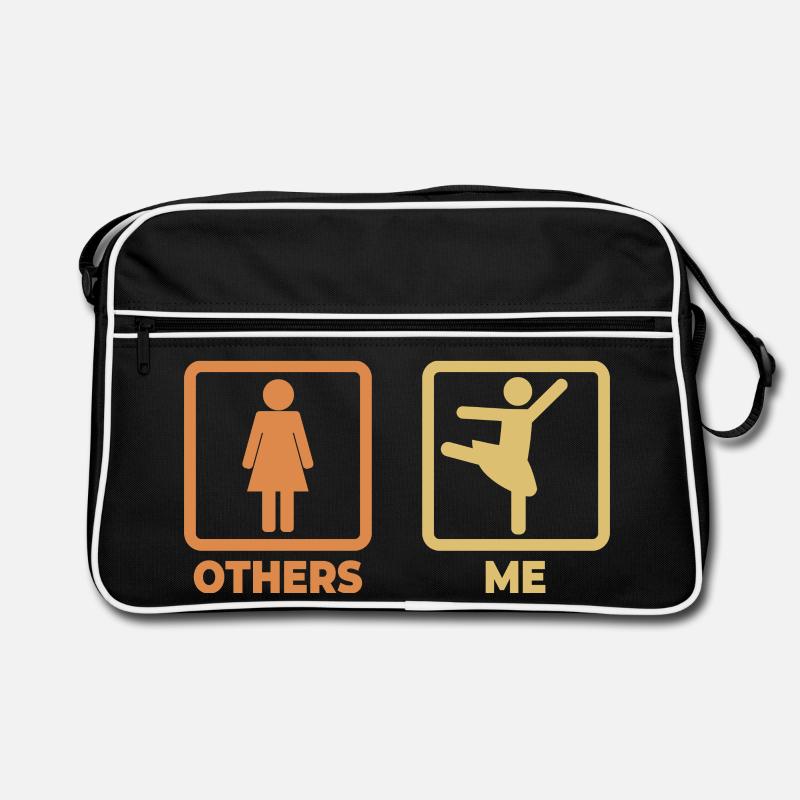 Ballett Strichfiguren Retro Tasche