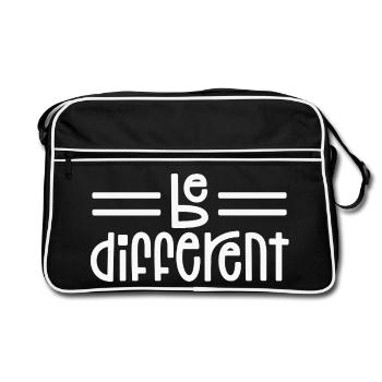 Be different - Retro Bag - black/white - Front