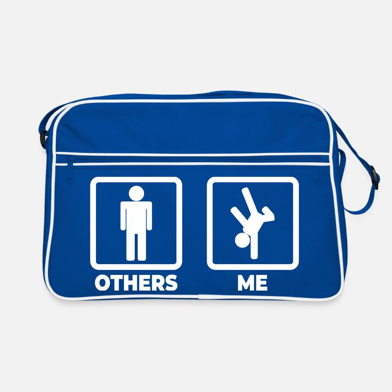 Breakdancer Strichmännchen Retro Tasche