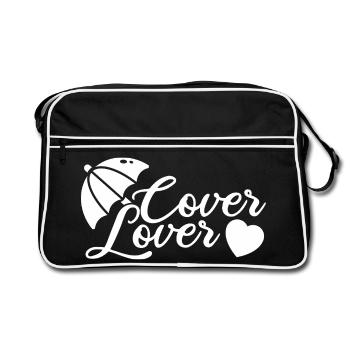 Insurance Agent Costume Cover Lover Medicare - Retro Tasche - Schwarz/Weiß - Vorne