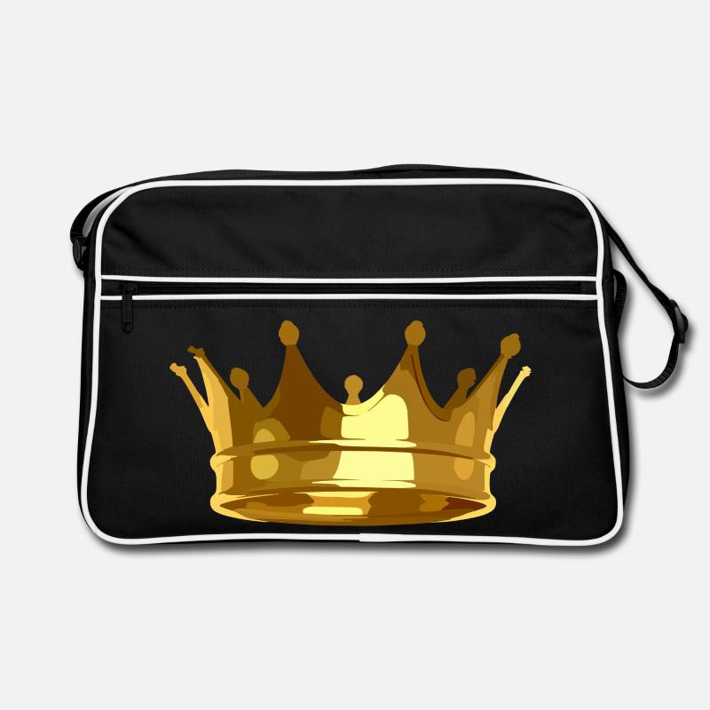 Krone Du bist der King König Retro Tasche