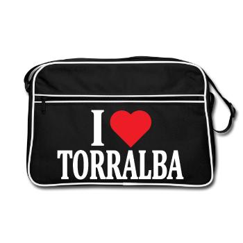 t-shirt Io amo Torralba t-shirt Sardegna - Retro Bag - black/white - Front