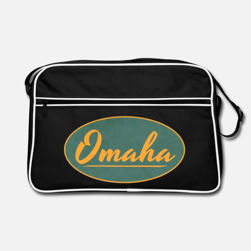 Emblème Omaha Vintage Script Sac Retro