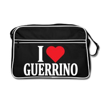 name t-shirt I love Guerrino t-shirt gift idea - Retro Bag - black/white - Front