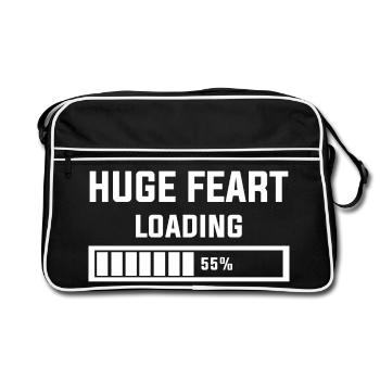Horror-Inspired Loading Screen Design - Retro Bag - black/white - Front