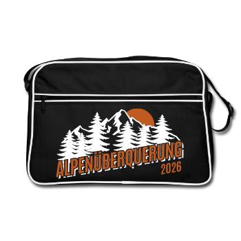 Traversée des Alpes 2026 - Randonnée - Sac Retro - noir/blanc - Devant