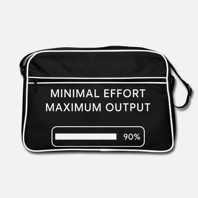 Effort minimum Rendement maximal Sac Retro