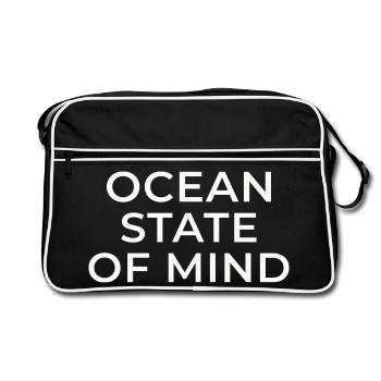 Ocean state - Retro Bag - black/white - Front
