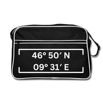 Coordonnées Coire Minimaliste - Sac Retro - noir/blanc - Devant