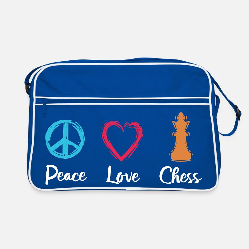 Paix Amour Échecs Sac Retro