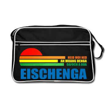 heid moi ned an moang denga oafoch a boa eischenga - Retro Bag - black/white - Front
