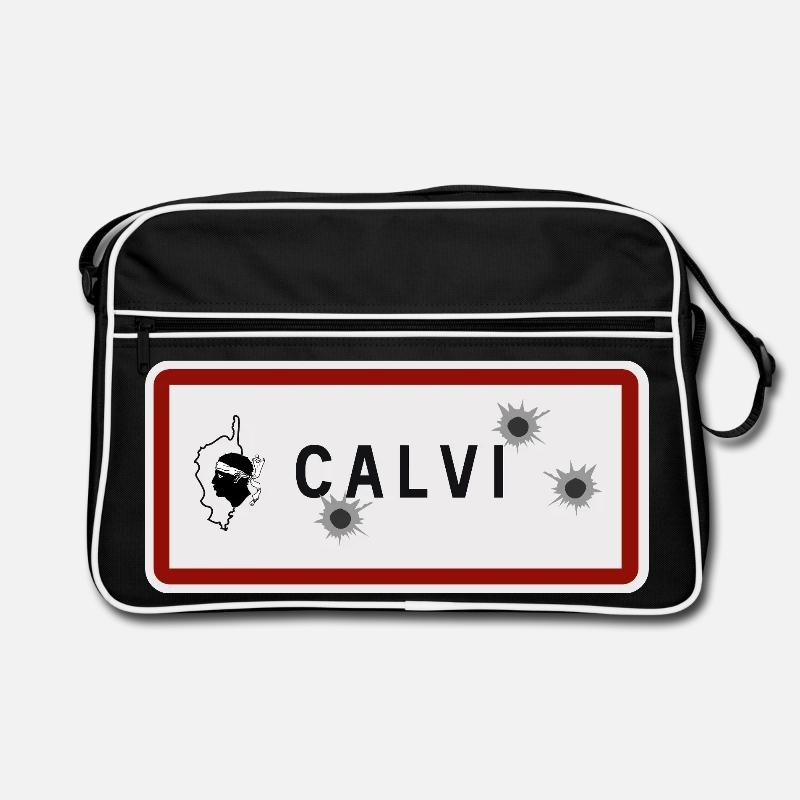 Panneau d’entrée de la ville de Calvi Sac Retro