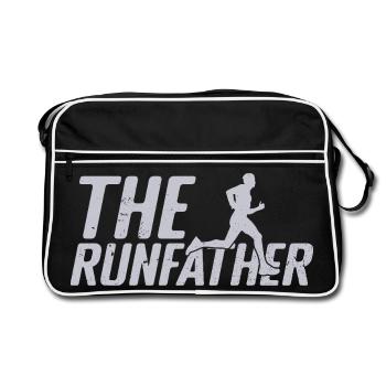 Marathonien The Runfather Running - Sac Retro - noir/blanc - Devant