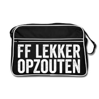 FF Nice Salting – Straight to the Point - Retro Bag - black/white - Front