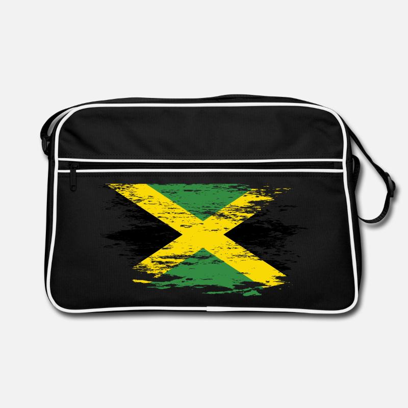 Jamaica flag used Retro Bag