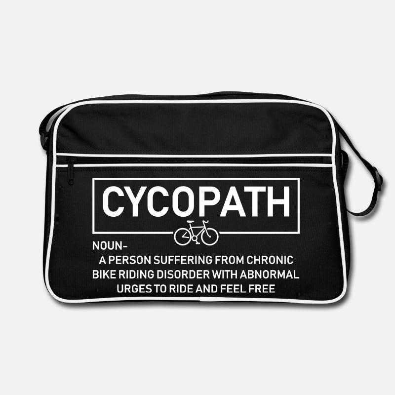 Cyclopath Ride Kostenloses T-Shirt Retro Tasche
