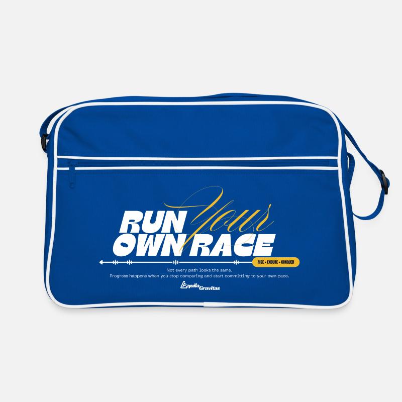 Courez votre propre course — Conception de mentalité disciplinaire Sac Retro