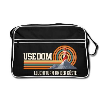 PHARE D’USEDOM SUR LA CÔTE Plaisir - Sac Retro - noir/blanc - Devant