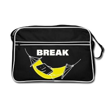 Casser - Sac Retro - noir/blanc - Devant