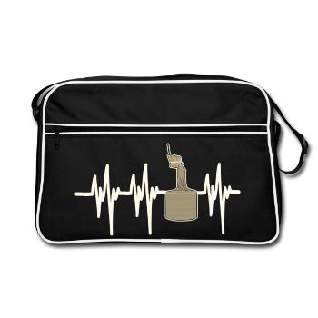 Heartbeat Pyro Cipolla - Retro Bag - black/white - Front