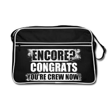 Encore? Congrats Sound Engineer - Retro Bag - black/white - Front