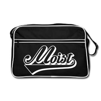 Mobiz Retro Script Logo - Retro Bag - black/white - Front