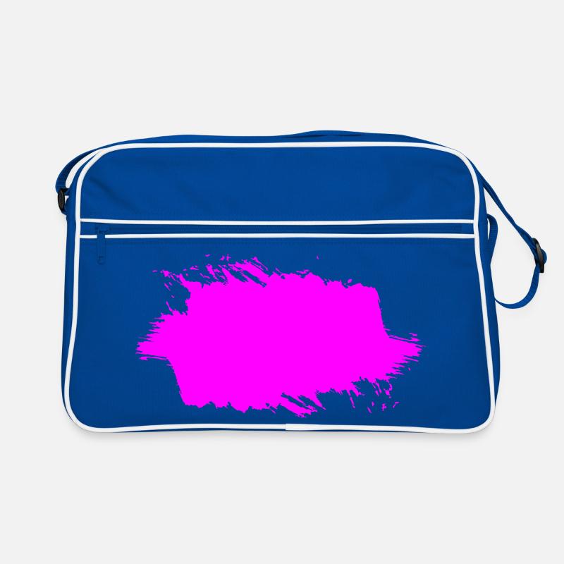 Klecks splash | gefranste Fläche | a Vectorgraphic Retro Tasche