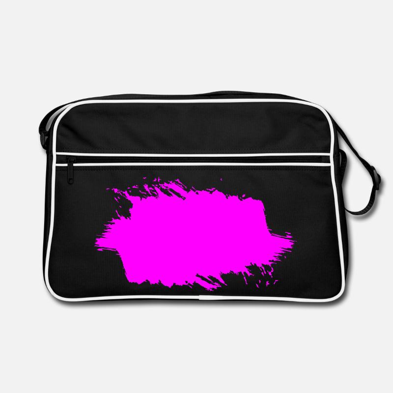 Klecks splash | gefranste Fläche | a Vectorgraphic Retro Tasche