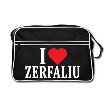 t-shirt Io amo Zerfaliu t-shirt Sardegna - Retro Bag - black/white - Front