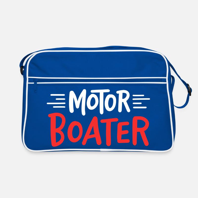 Motorbootfahrer Retro Tasche