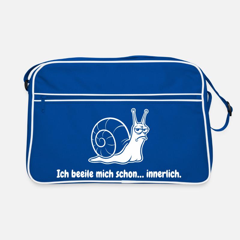 Grim Snail in Minimal Style Retro Bag