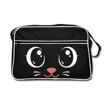 Kitty du Carnaval | Déguisement de Big Face - Sac Retro - noir/blanc - Devant