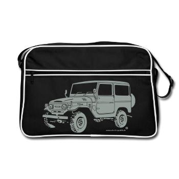 Toyo 4x4 Offroad Landcruiser T-Shirt - Sac Retro - noir/blanc - Devant
